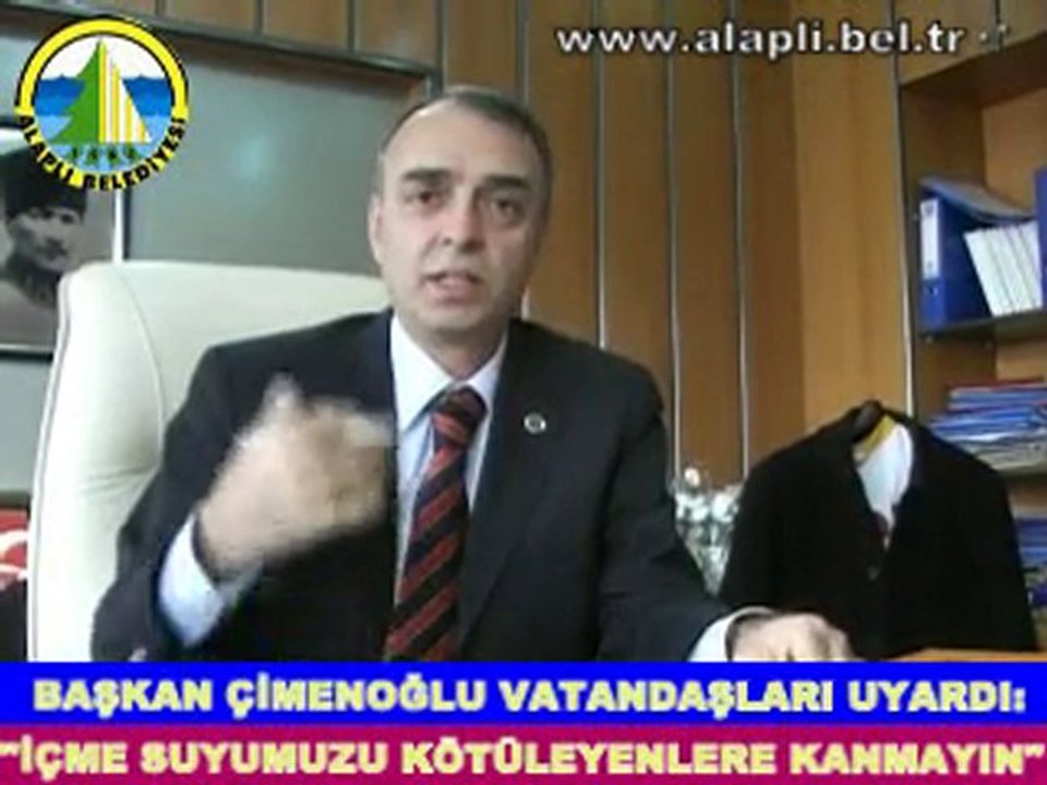 BAŞKAN ÇİMENOĞLU'NDAN SU UYARISI