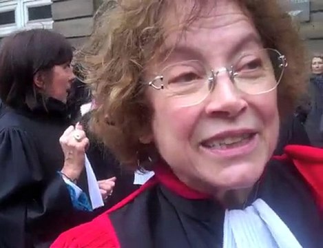 Manifestation des professionnels de la justice à Paris