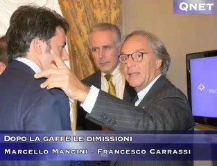 Dopo la gaffe le dimissioni