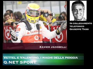 Vettel e Valentino, i maghi della pioggia