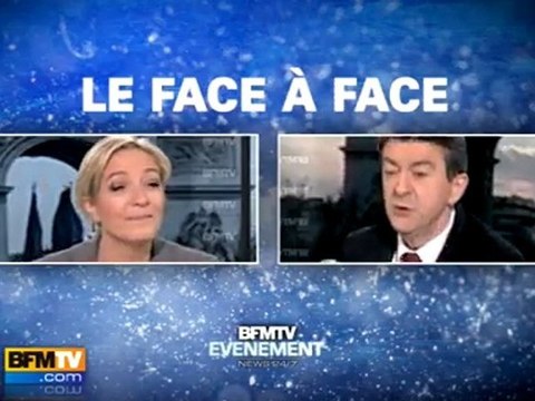 Débat Jean-Luc Mélenchon - Marine Le Pen