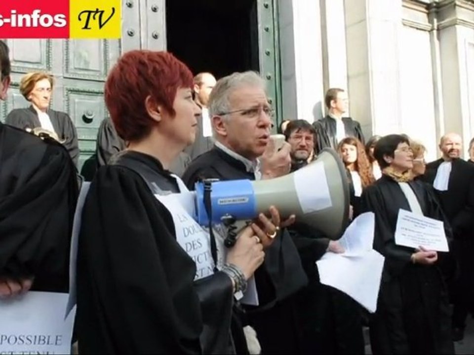 Manifestation des magistrats : une centaine de personnes