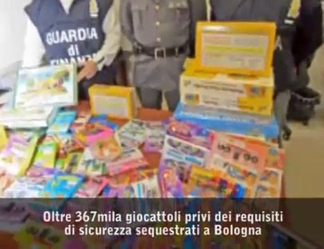 Giocattoli cinesi pericolosi, sequestrati 367 mila pezzi