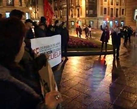 Bilbao, concentraciones 12 años de Revolución Bolivariana