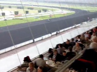 Champ de course vu du restaurant panoramique