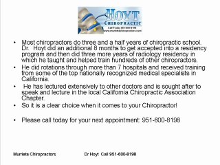 Chiropractor Temecula Dr Hoyt