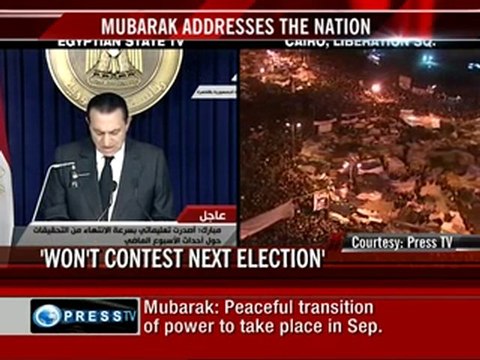 Hosni Mubarak stays on as Egypt's President