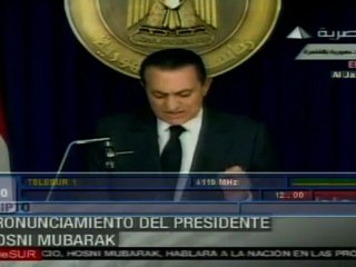 Mubarak llamó a los egipcios al diálogo y a restablecer la estabilidad