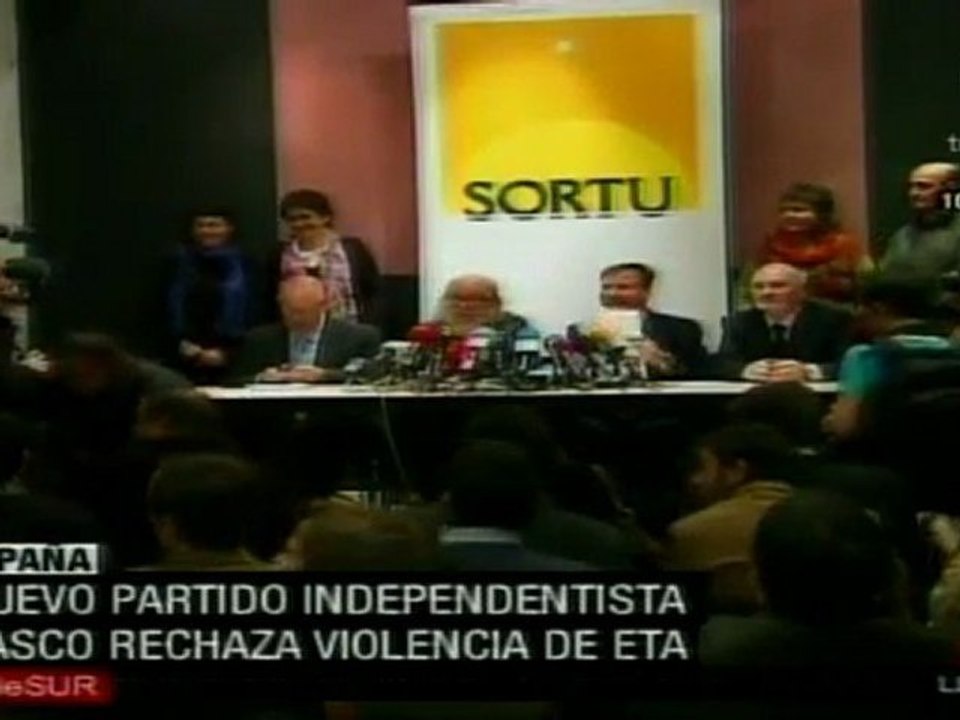 Nuevo partido vasco de izquierda rechaza violencia de ETA