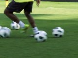 Nani of  Manchester United - drills The Quickness Challenge