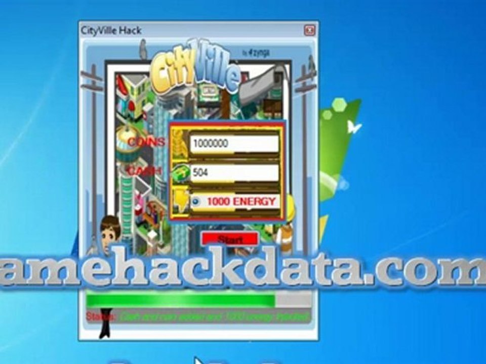 Zynga CityVille Coins+Cash+Goods+Energy+XP Cash
