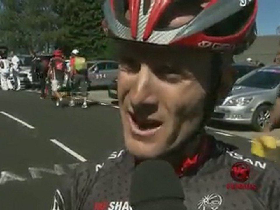 Levi leipheimer after Stage 14 of the 2010 Tour...