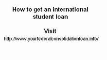 How to get an international student loan