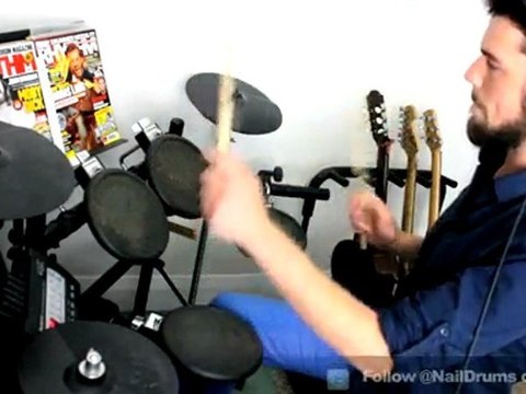 John Bonham Style Triplets Over 16ths - Drum Fill Lesson