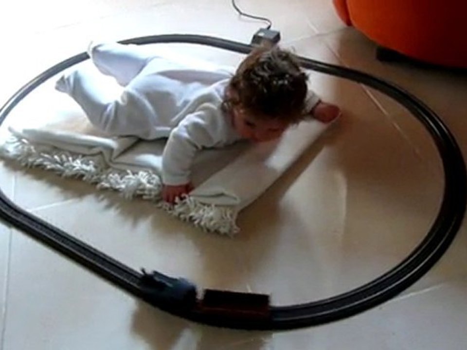 Solène et le petit train
