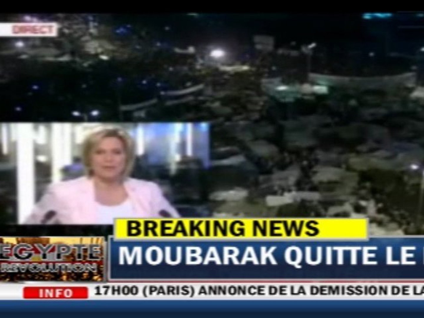 BREAKING NEWS MOUBARAK