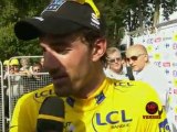 Versus interviews Fabian Cancellara before Stage 6 of the 2010 Tour De France