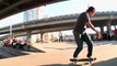 Trevor Houlihan pro skateboarder killing it at the park...