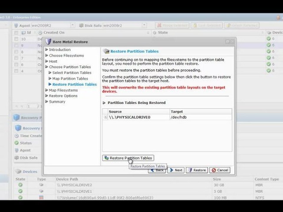 Bare-Metal Restore using CDP 3.0 Enterprise Edition - R1Soft