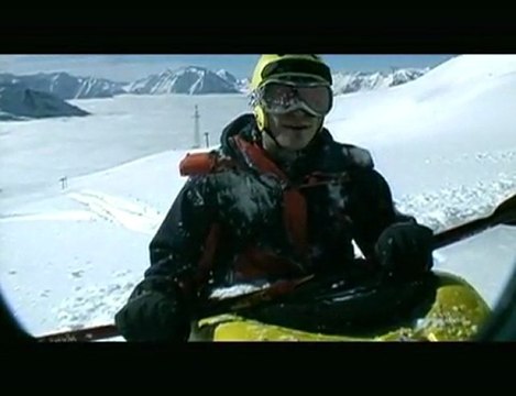 Snow Kayaking - Big Mountain Style.