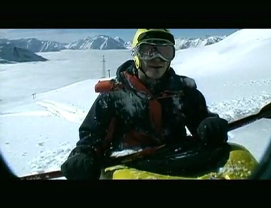 Snow Kayaking - Big Mountain Style.