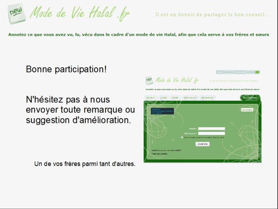 ModedeVieHalal.fr - Echangez vos notes et bons conseils!