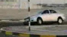 my mans car on 2 tyres
