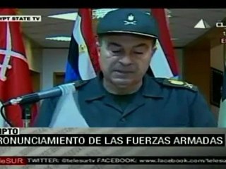 Pronunciamiento de las Fuerzas Armadas Egipcias