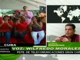 Con fibra óptica se derribó bloqueo de 50 años a Cuba (Morales)