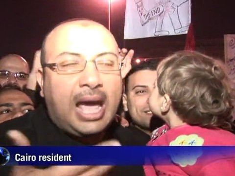 Egyptians celebrate Mubarak's ouster in Cairo