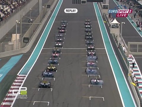 GP2 2011 Asia / Abu Dhabi: Start gros accident