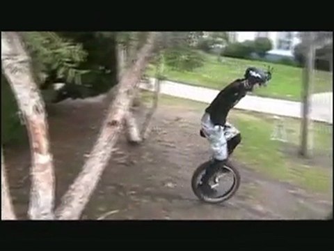 5 foot drop and 8-stair jump...on a UNICYCLE!