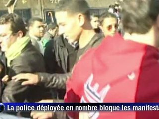 Alger: la marche de l'opposition bloquée par la police