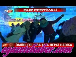 Buz festivalinden görüntüler
