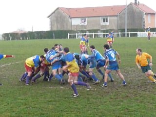 P1280135 RUGBY  COARRAZE NAY - HABAS   TOUCHE !
