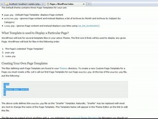Tutoriel Wordpress : Custom Page
