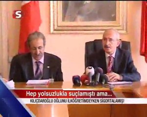 KEMAL KILIÇTAROĞLU NUN OĞLU HOLDİNG DE PART TİME ÇALIŞMIŞ