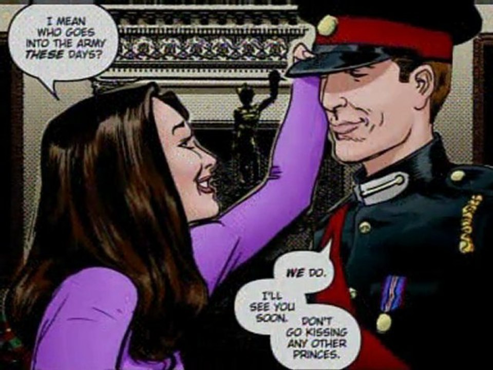 Comic strip for Prince William and Kate