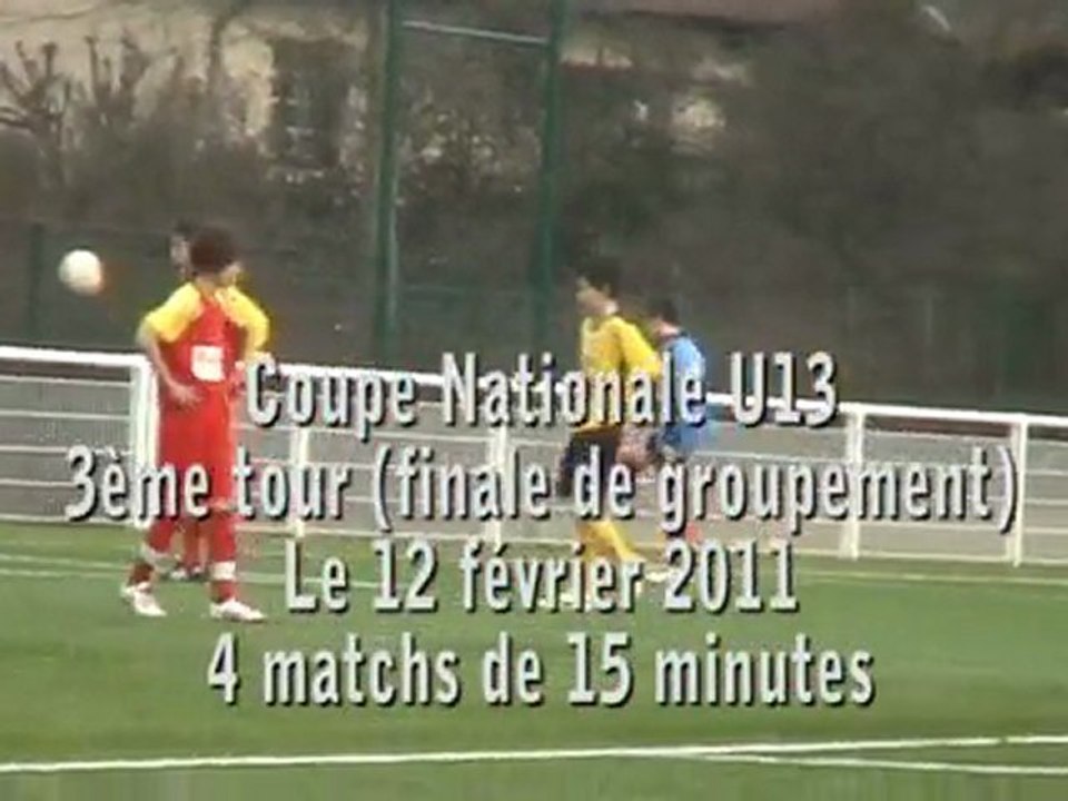 3ème tour Coupe Nationale U13  le 12-02-2011