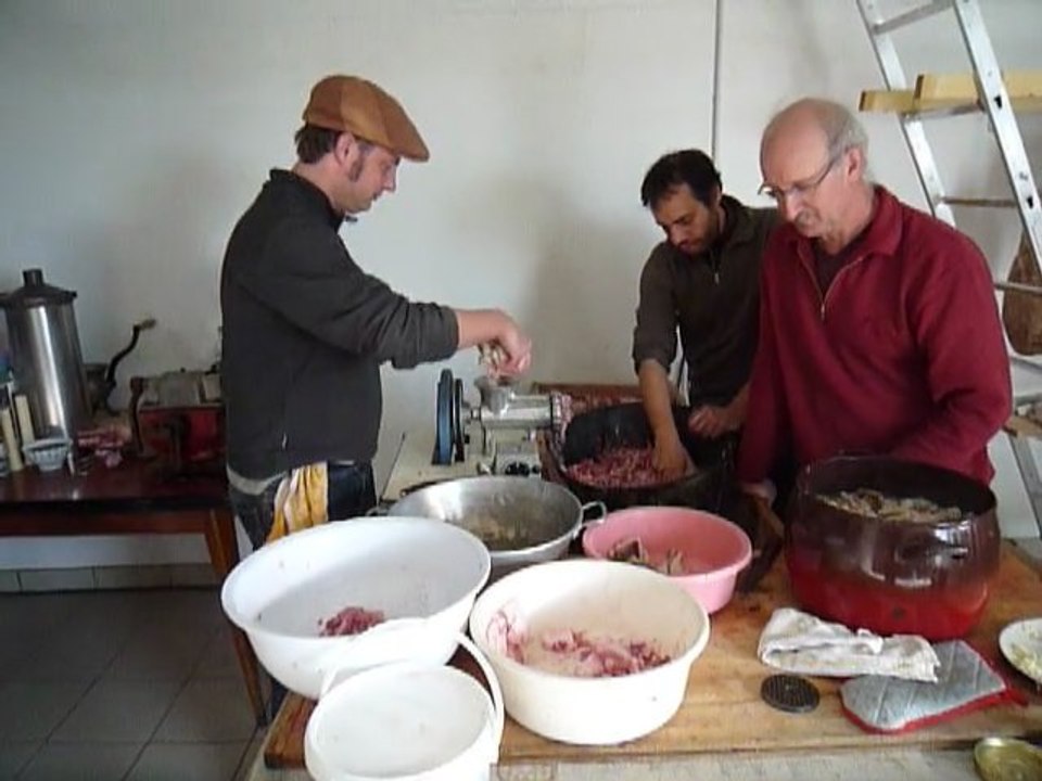 Préparation du pâté, hachage n°1
