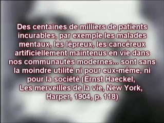extrait . Le théoricien raciste des Nazis Haeckel