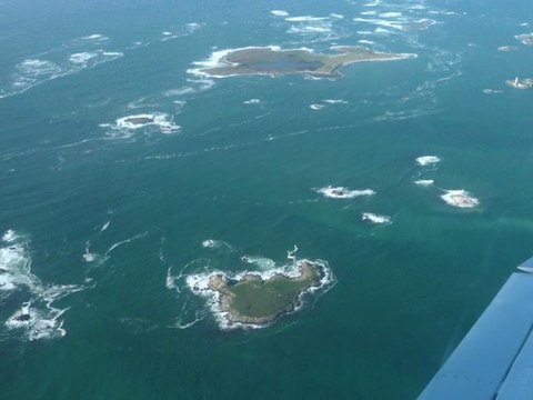 Balade aérienne en Finistère sud vers les iles Glénan