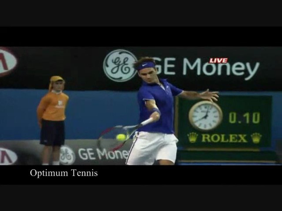 Roger Federer Forehands from the Side Angle