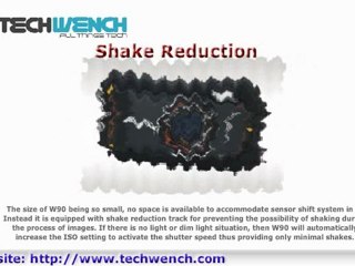 Pentax W90 Optio Camera Which Captures Macro Images