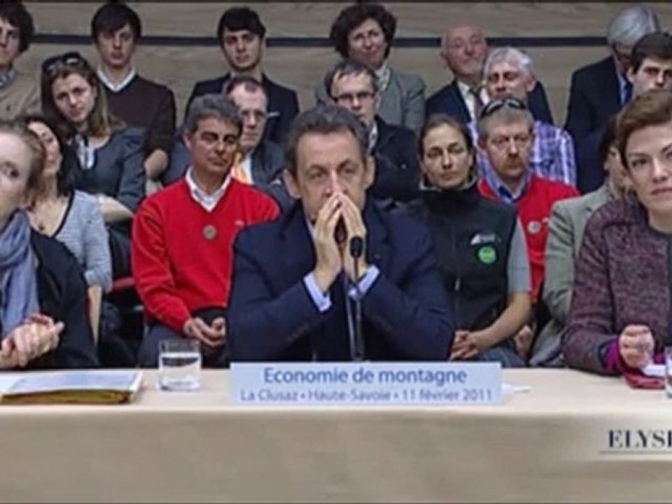 N. Sarkozy préside la table ronde sur l'économie de montagne
