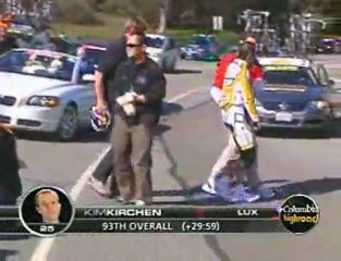 Freire and Kirchen Crash - Stage 4 - 2009 Amgen Tour of California