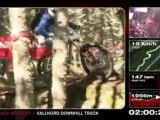 Extreme Downhill Mountain biking with Tracy Moseley on the World Cup course, Vallnord, Andorra