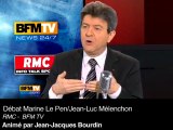 Marine Le Pen face à Jean-Luc Mélenchon