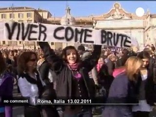 Women demo in Rome - no comment