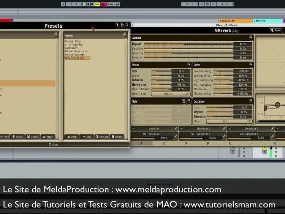 TUTO MAO : Test Gratuit de MReverb de MeldaProduction